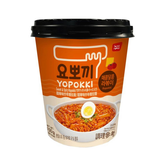 A-Yopokki Sweet & Spicy Cup Rapokki 145G