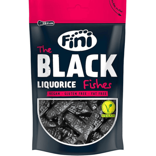 Fini - The Black Liquorice Fishes Vegan 180G