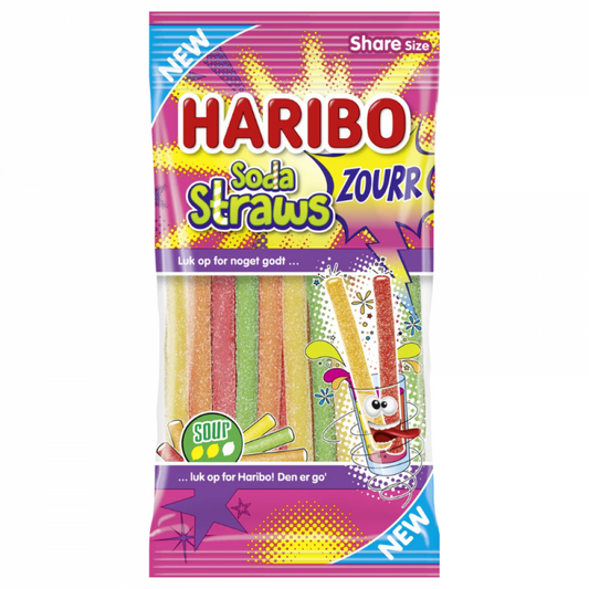 Haribo Soda Straws Zourr 90G