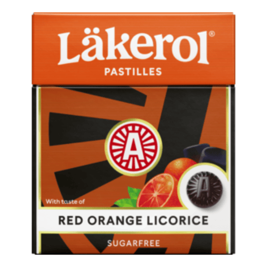 Läkerol Red Orange Licorice 25G