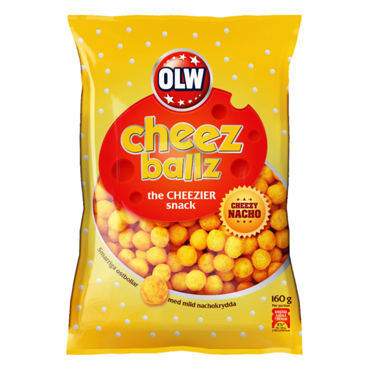 Olw Cheez Ballz - Cheesy Nacho 160G