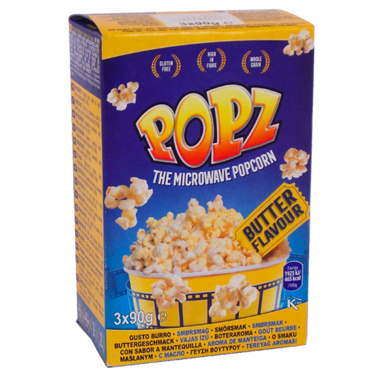 Popz Micropopcorn Butter 3X90G