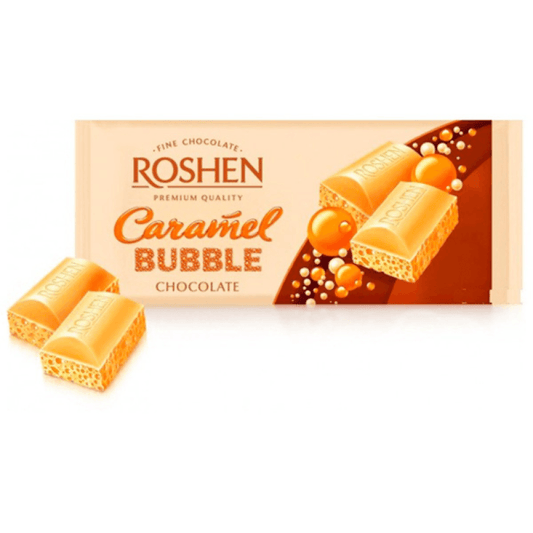 Roshen Caramel Bubble Chocolate 80G