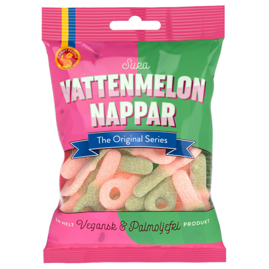 Sura Vattenmelon Nappar 80G Candy People