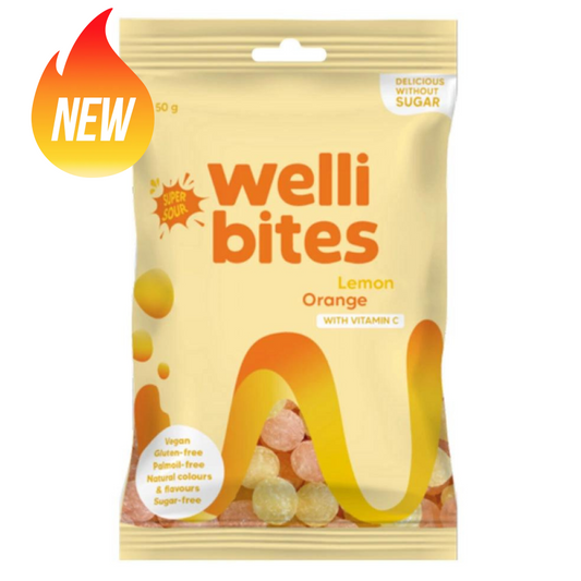 Wellibites Super Sour Lemon & Orange 50G