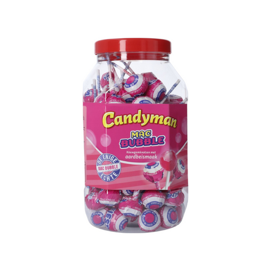 Candyman Mac Bubble Strawberry Slickepinne 15G (1St)