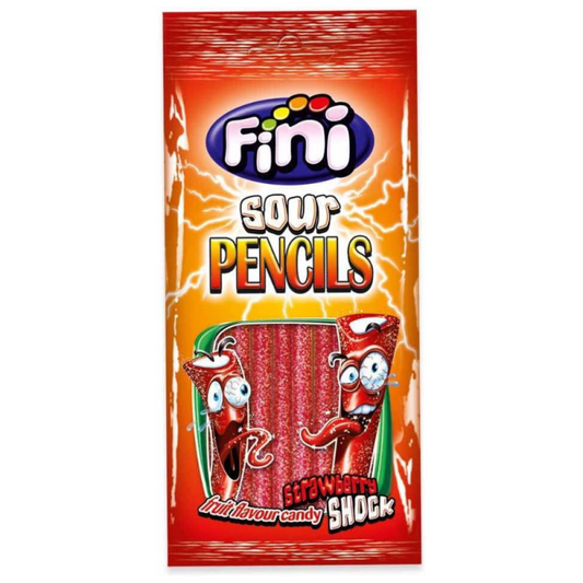 Fini Sour Pencils Strawberry 75G