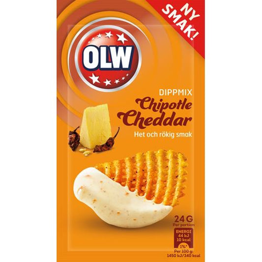 Olw Chipotle & Cheddar Dippulver 24G