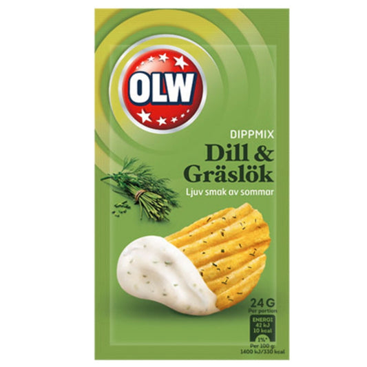 Olw Dill & Gräslök Dipmix 24G