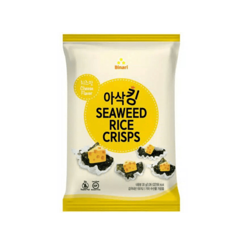 Seaweed rice crisps, cheese flavor 30g Tjosken